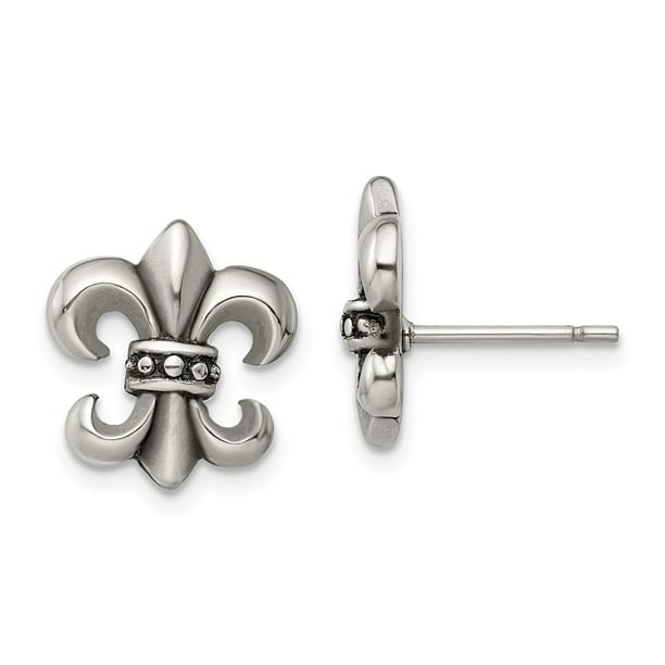 925 Sterling Silver Cubic Zirconia Cz Enamel Fleur De Lis Post Stud Earrings Ball Button Fine Jewelry Gifts For Women For Her 925 Sterling Silver Cubic Zirconia Cz Enamel Fleur De Lis Post Stud Earrings Ball Button Fine Jewelry Gifts For Women For Her